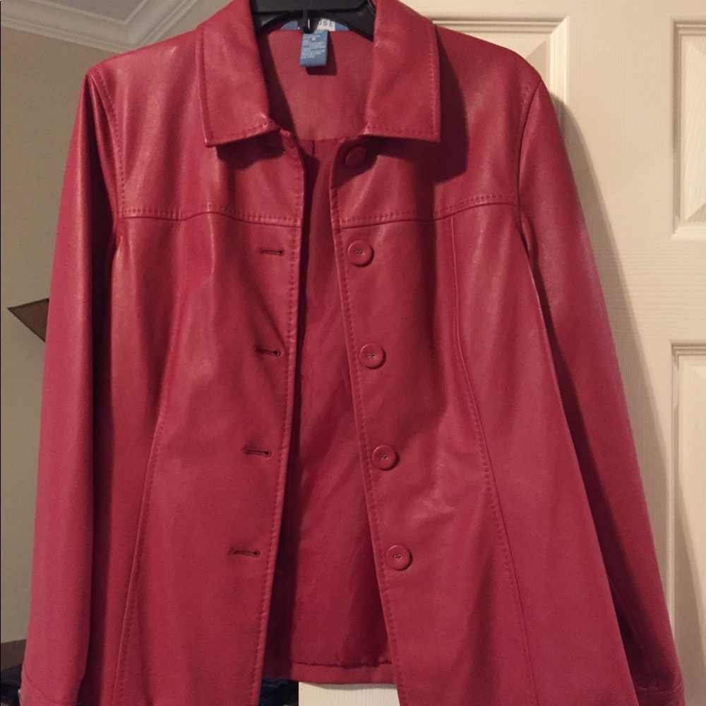 Faux leather jacket